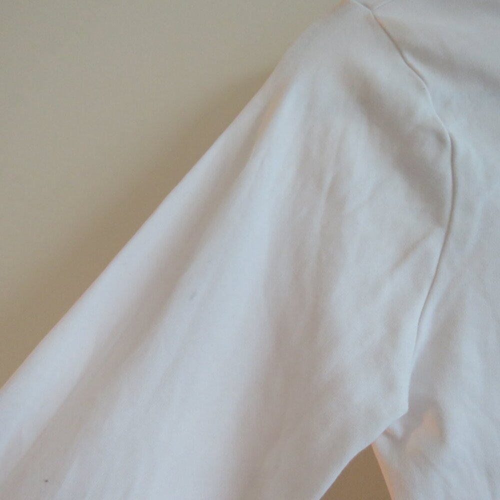 HILL HOUSE HOME The Luna Bodysuit in White Jersey Minimalist Neutral - Size S - Picture 8 of 15